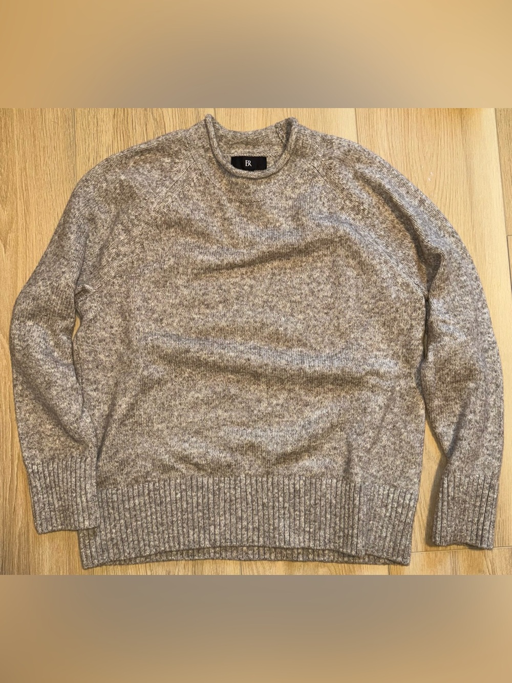 Banana Republic Men's Heather Taupe Crewneck Sweater